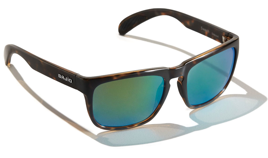 Bajio Lunettes polarisantes Swash - Dark Tort Gloss (Green Mirror Glass)