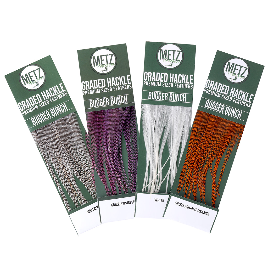 Metz Hackle Bugger Bunch pour streamer #8 à #10