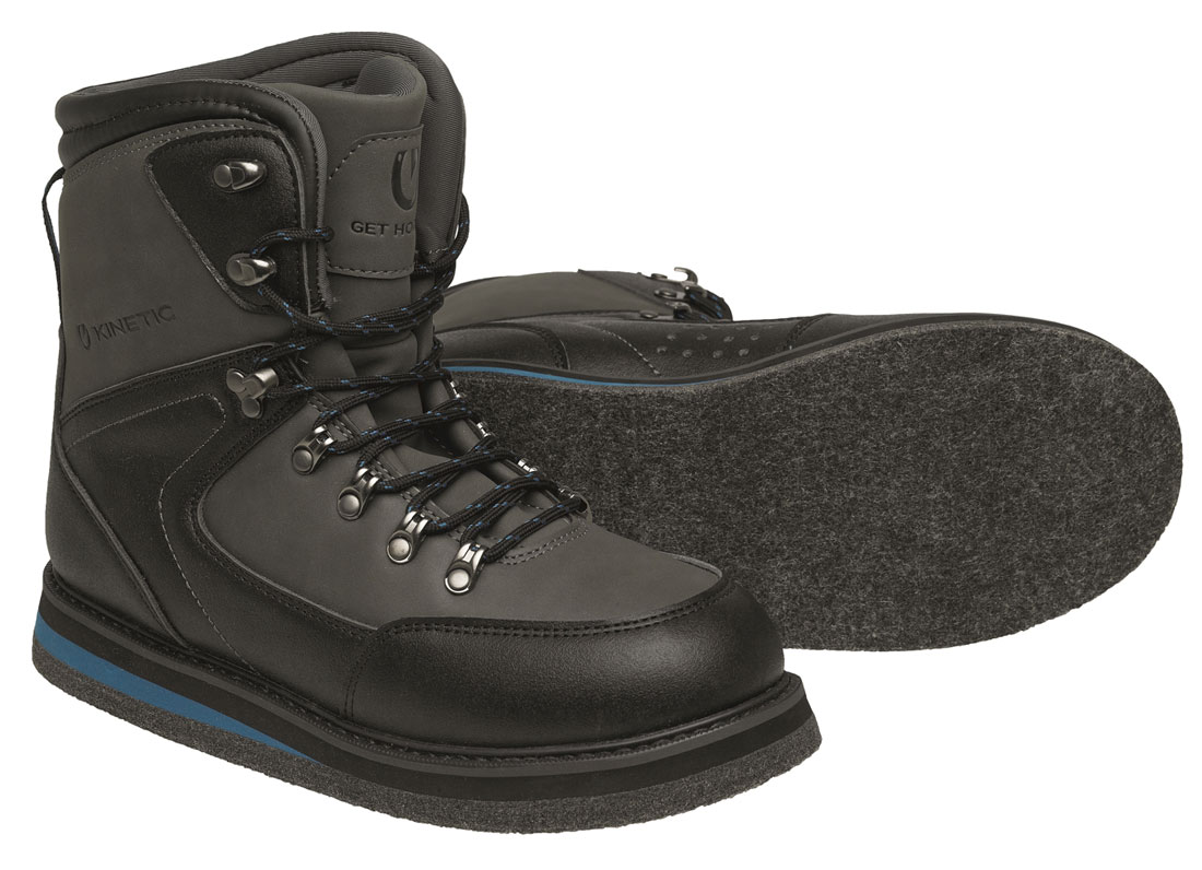 Kinetic GravelGaiter Wading boot Felt Chaussures de wading avec semelle en feutre charcoal