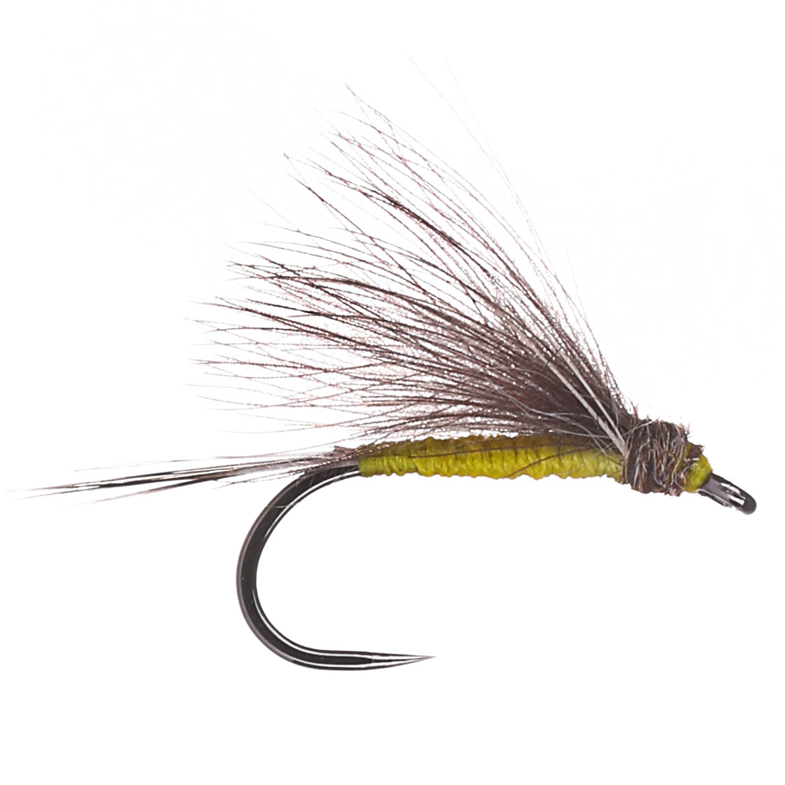 adh-fishing Mouche sèche CDC Yellow on AHREX by Superflies