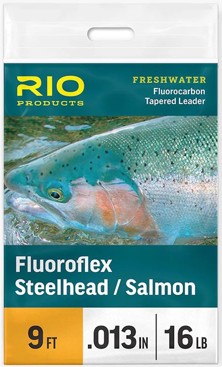 Rio Fluoroflex Steelhead and Salmon 9 ft Tapered Fluorocarbone Leader Bas de ligne
