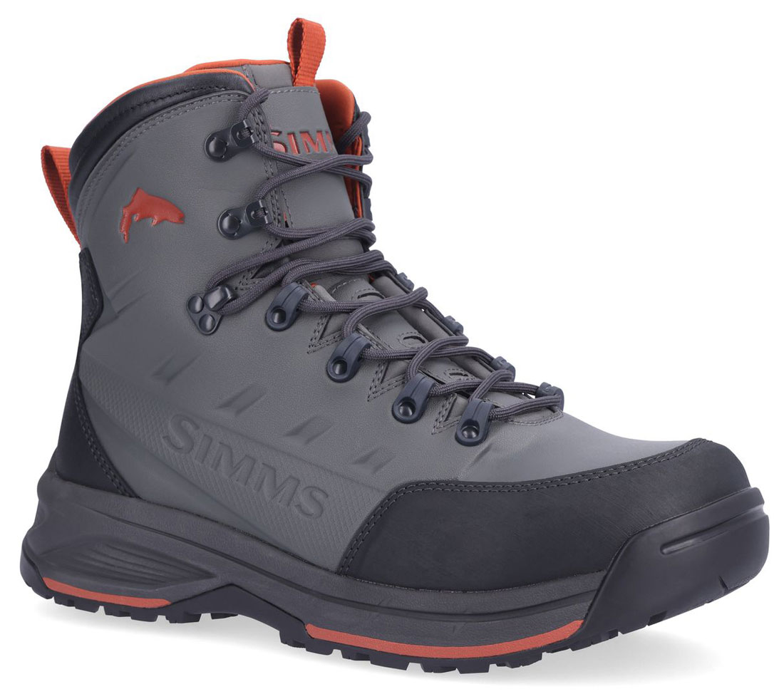 Simms Freestone chaussures de wading avec semelle en caoutchouc gunmetal
