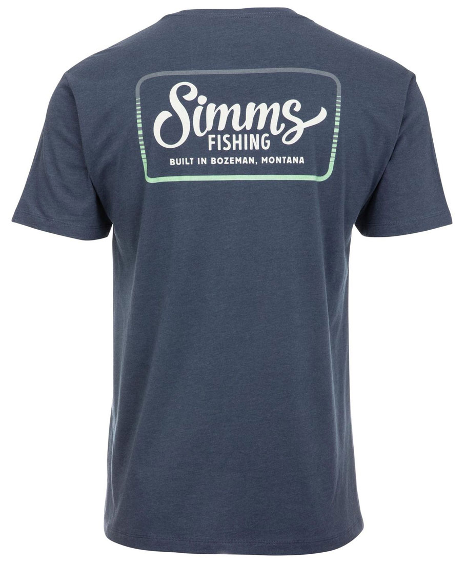 Simms Two Tone Pocket Tee T-shirt navy heather