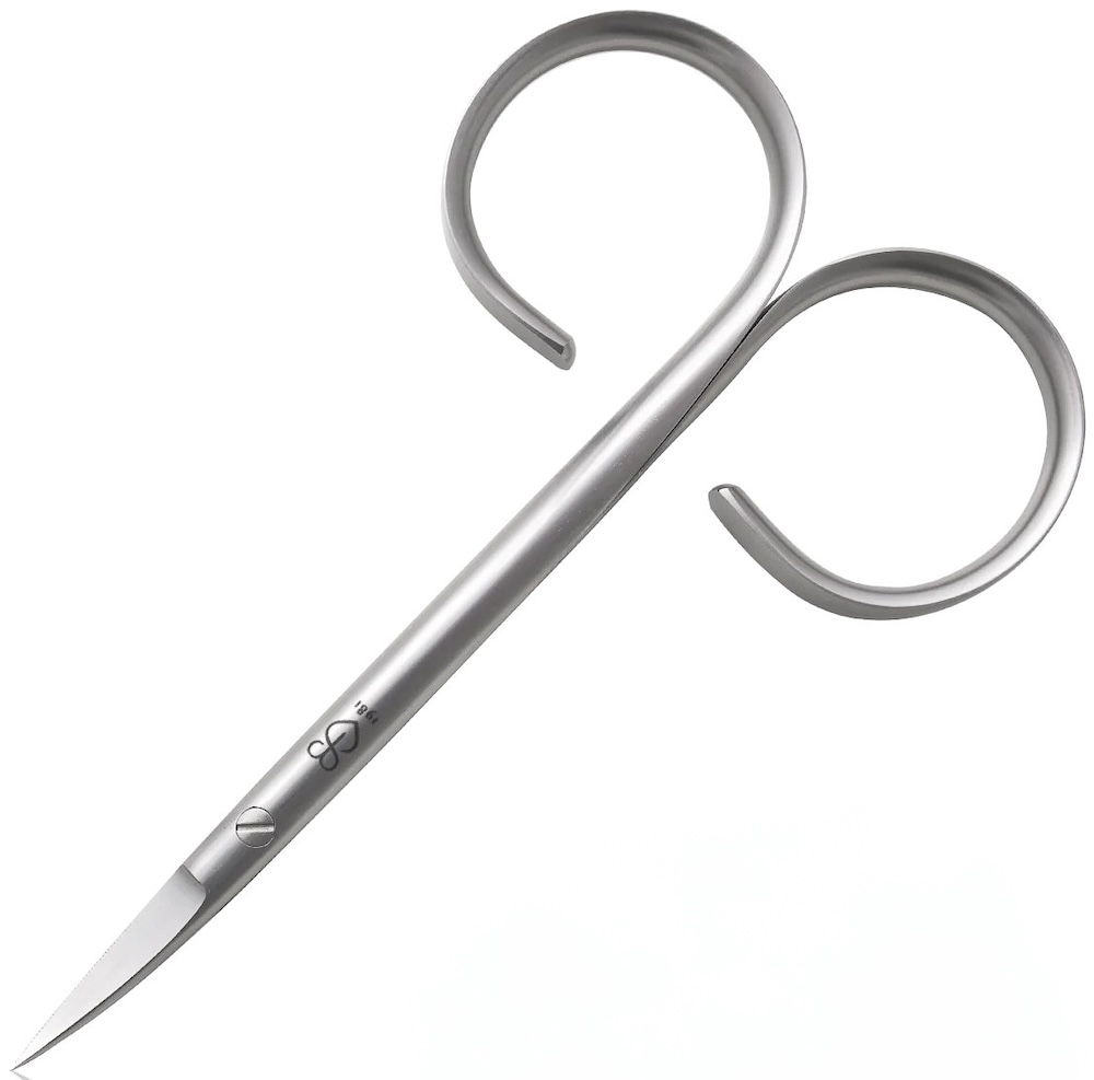 Ciseaux Renomed en acier inoxydable "The Flytyer" courbés 10cm, lame 2cm
