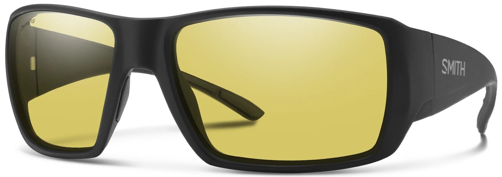 Smith Optics Lunettes polarisantes Guide's Choice XL Matte Black Polar Low Light Yellow