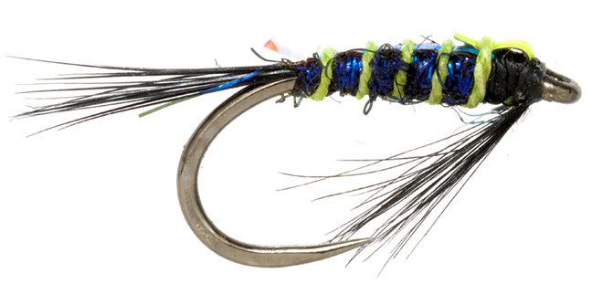 Fulling Mill Croston's Diawl Tungsten Trigger UV Noir Chartreuse