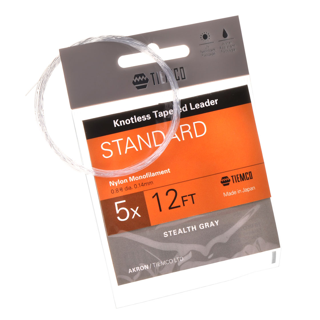 Tiemco TMC Akron STD bas de ligne en nylon 12 ft