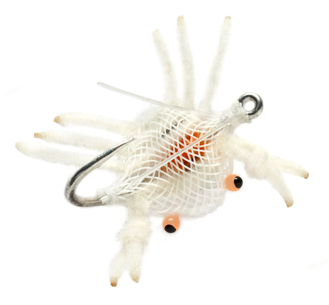 Fulling Mill mouche d'eau salée - Flexo Crab Weedless white