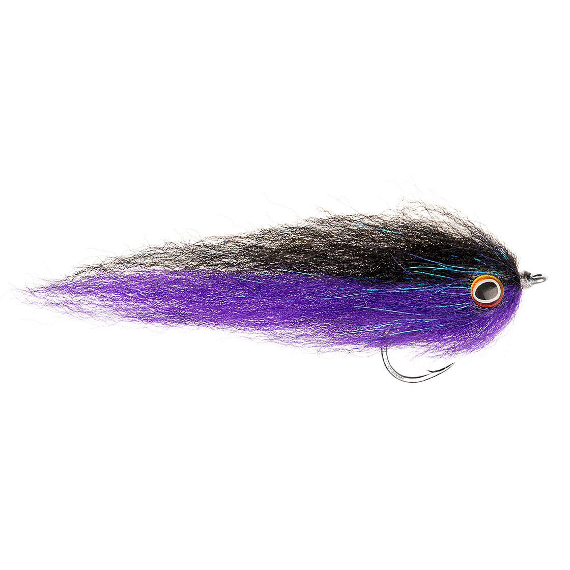 Fishient H2O Streamer - Sculpté Baitfish pourpre & noir