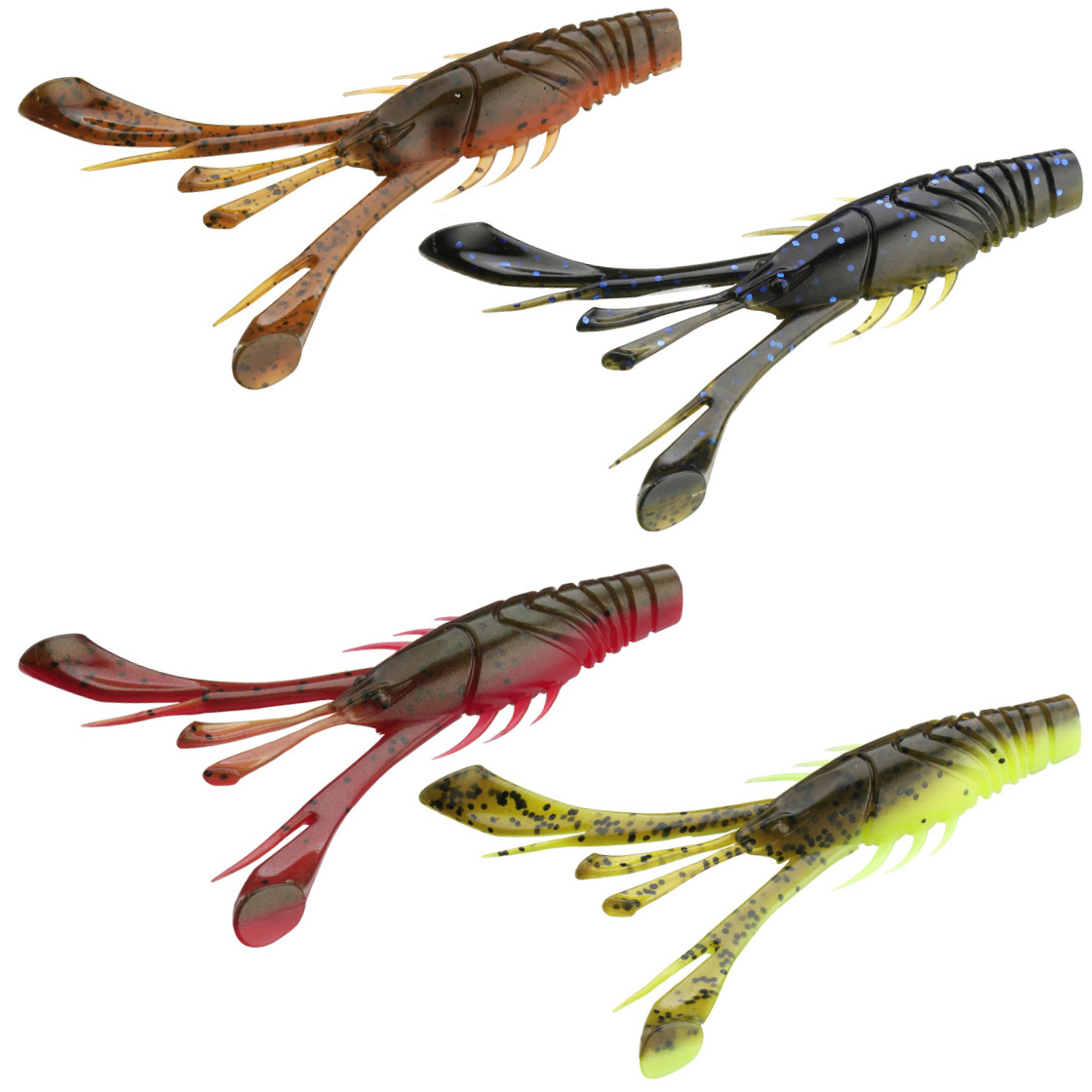 13 Fishing Wobble Craw Appâts en caoutchouc Creature Baits 10,8 cm