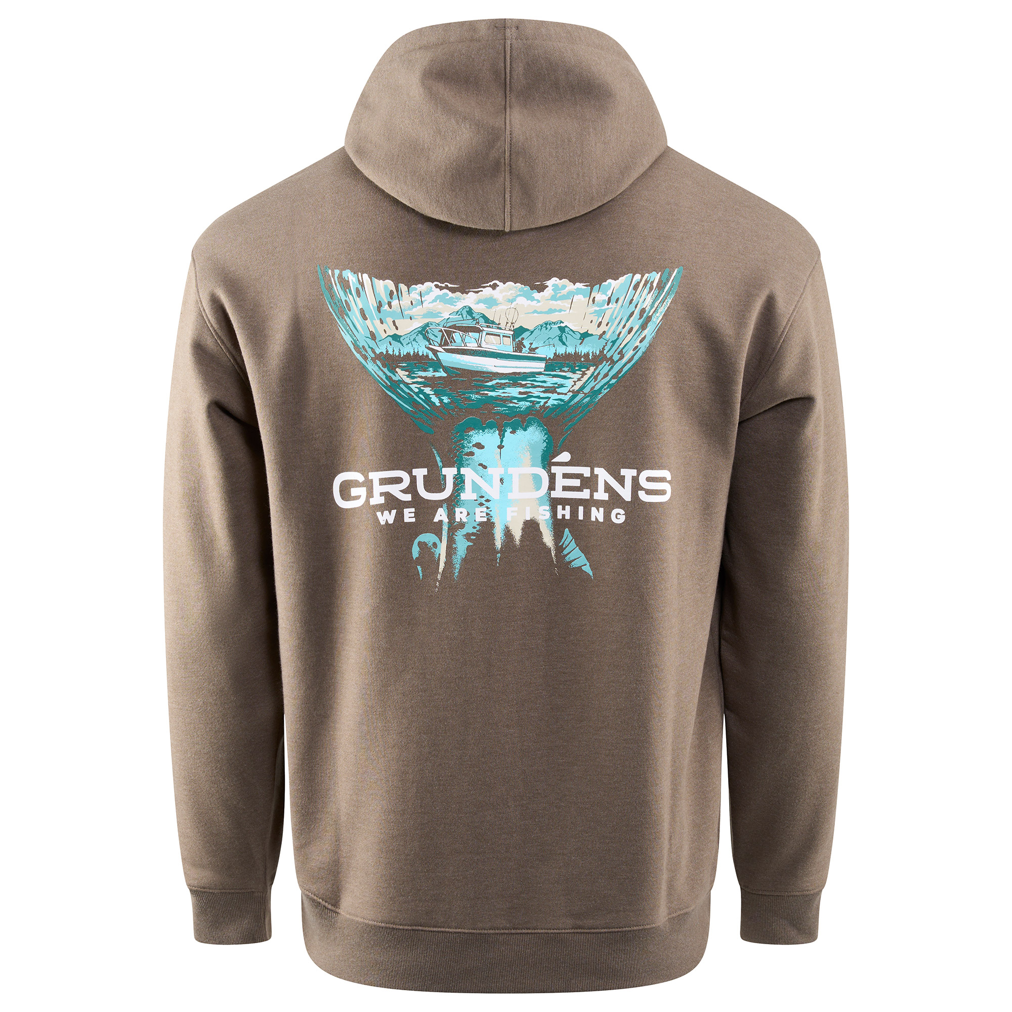 Grundéns Salmon Tailscape sweat capuche Otter Heather
