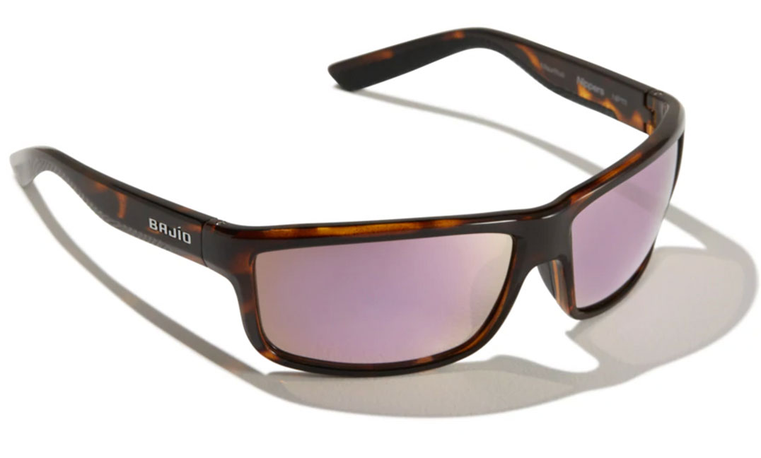 Bajio Lunettes polarisantes Nippers - Dark Tort Gloss (Rose Mirror Glass)
