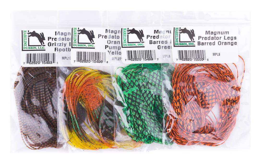 Hareline Magnum Predator Legs en caoutchouc