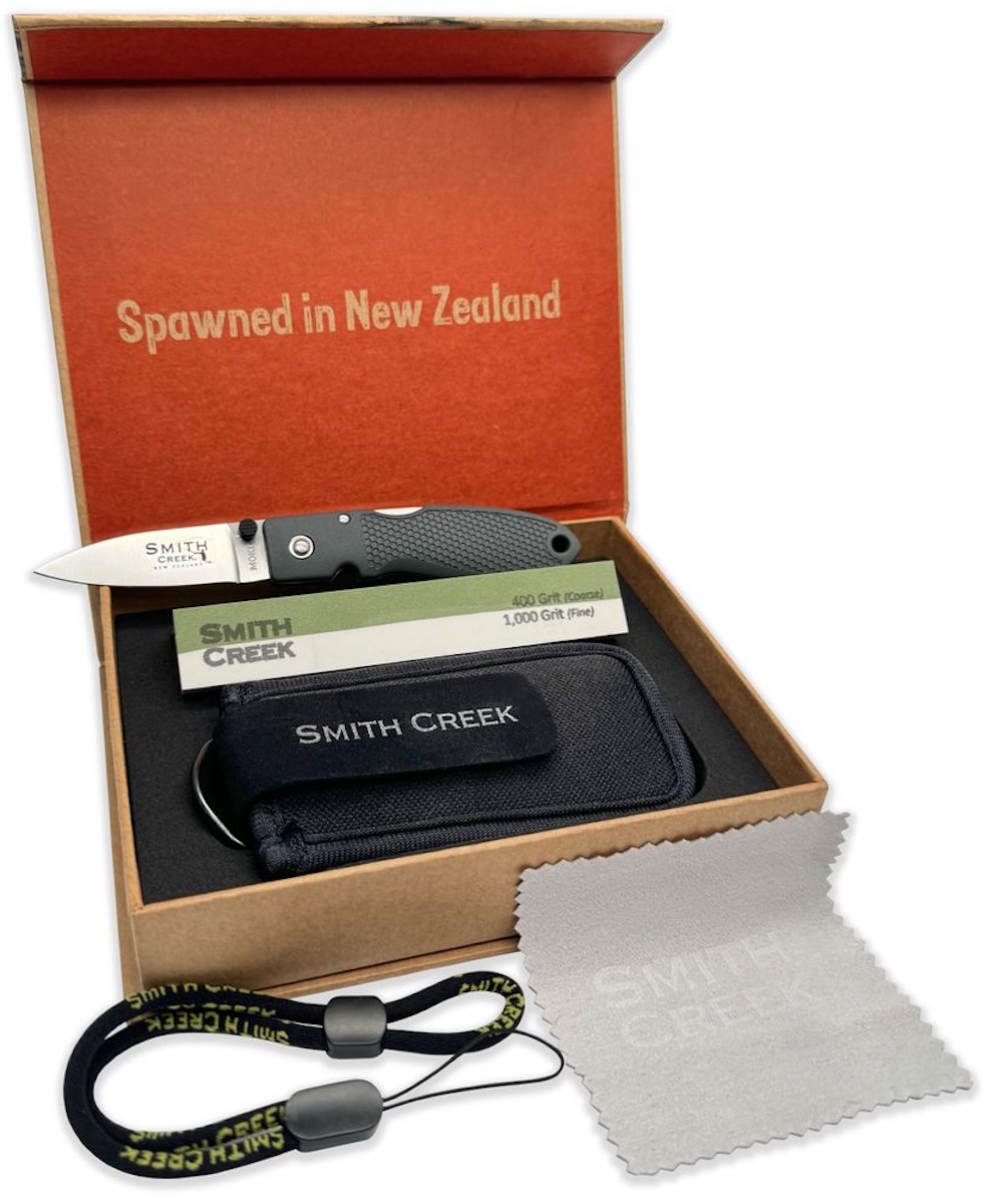 Smith Creek Pike Tooth Folding Knife Kit Couteau Slate Grey