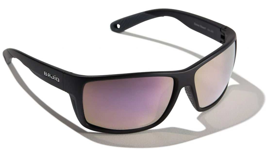 Bajio lunettes polarisantes Bales Beach - Black Matte (Rose Mirror Glass)