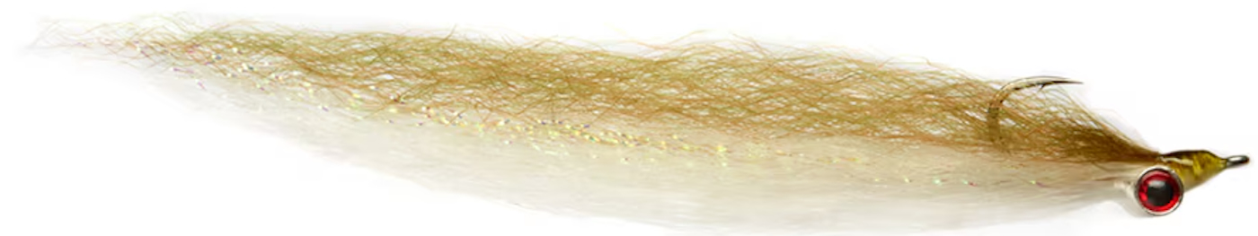 Fulling Mill Mouche d'eau salée Slinky Clouser Khaki