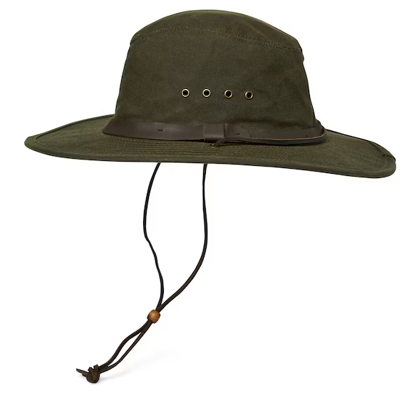 Filson Tin Cloth Bush Hat chapeau loutre verte