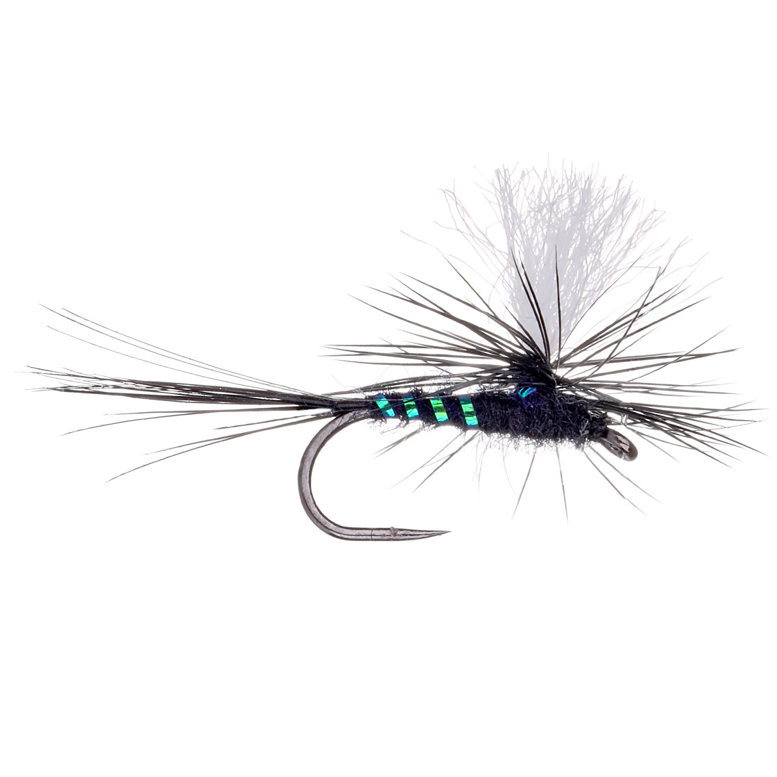 adh-fishing Mouche sèche Black Parachute on AHREX by Superflies