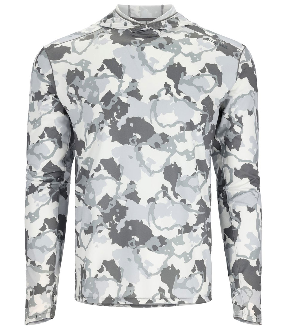 Simms Solarflex Hoody chemise à manches longues regiment camo cinder