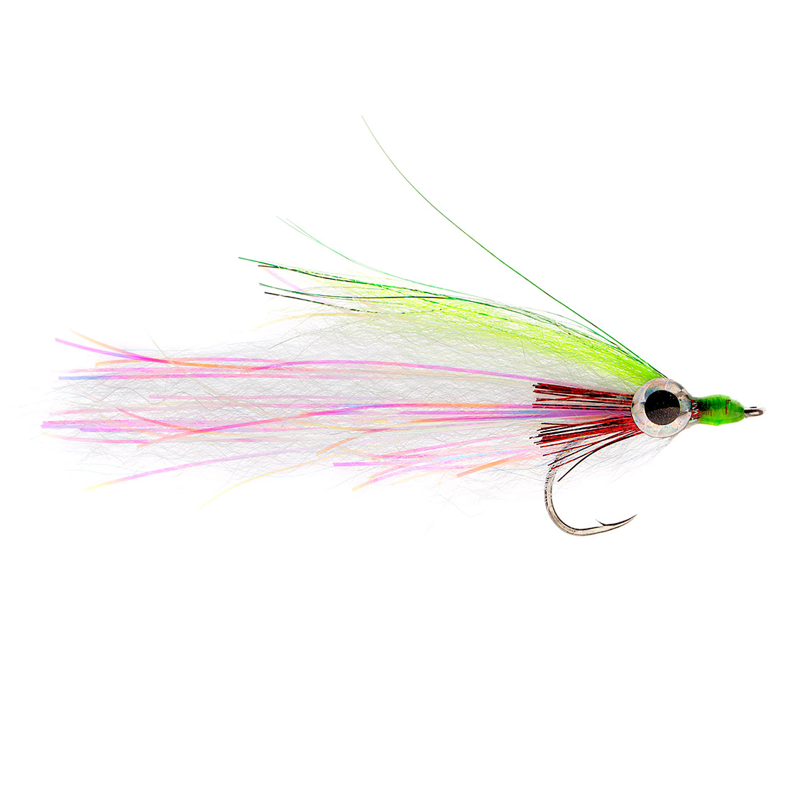 Fishient H2O Streamer - Flashy Profile Baitfish chartreuse & blanc