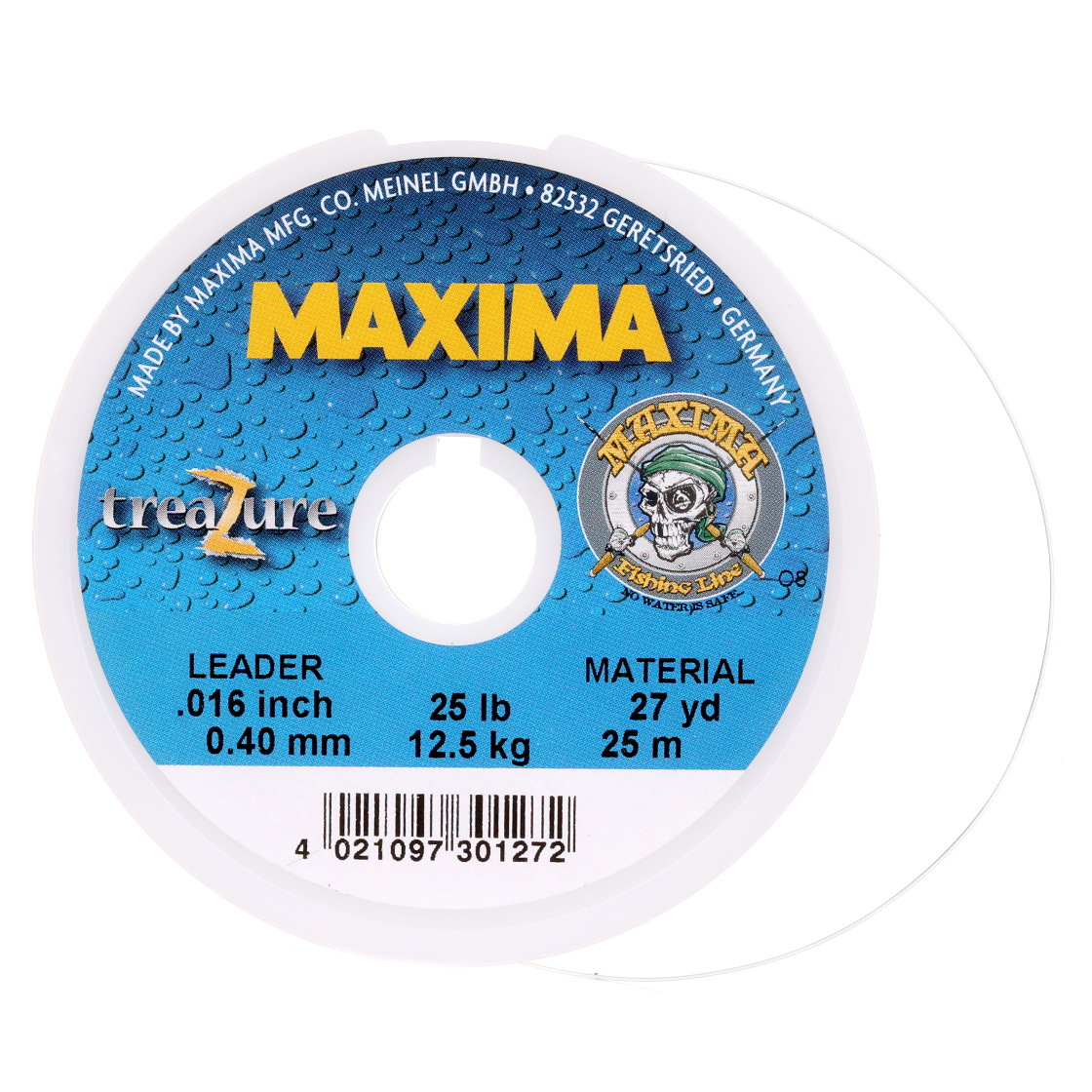 Maxima Treazure Tippet 25 m de bas de ligne Clear