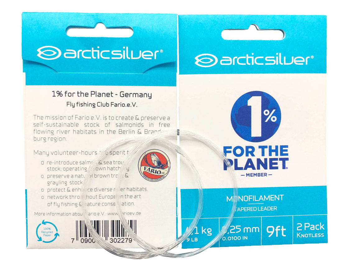 ArcticSilver Tapered Leader Bas de ligne 9 ft. 2er Pack