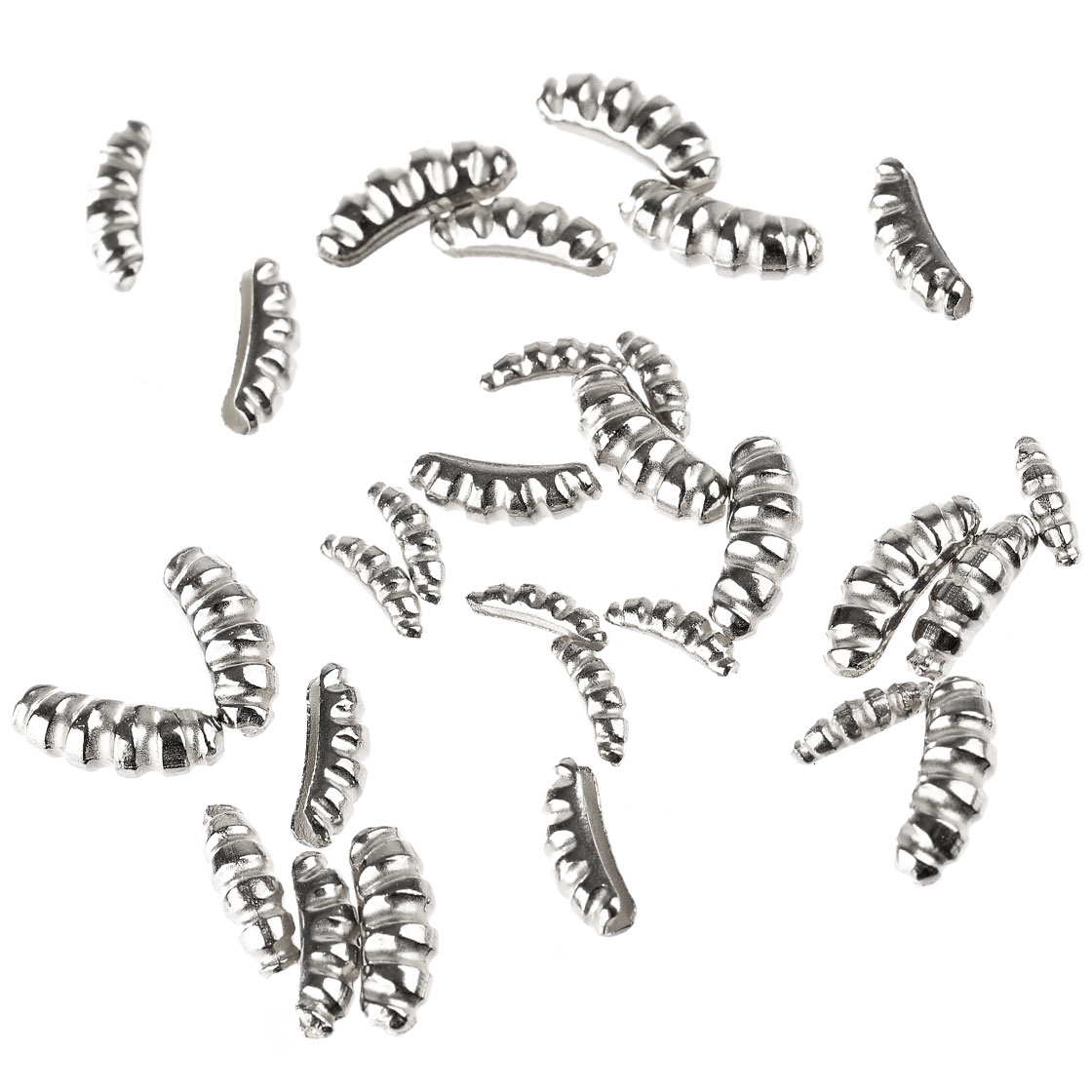 Wurm Tungsten Corps de nymphe rainuré vieil argent