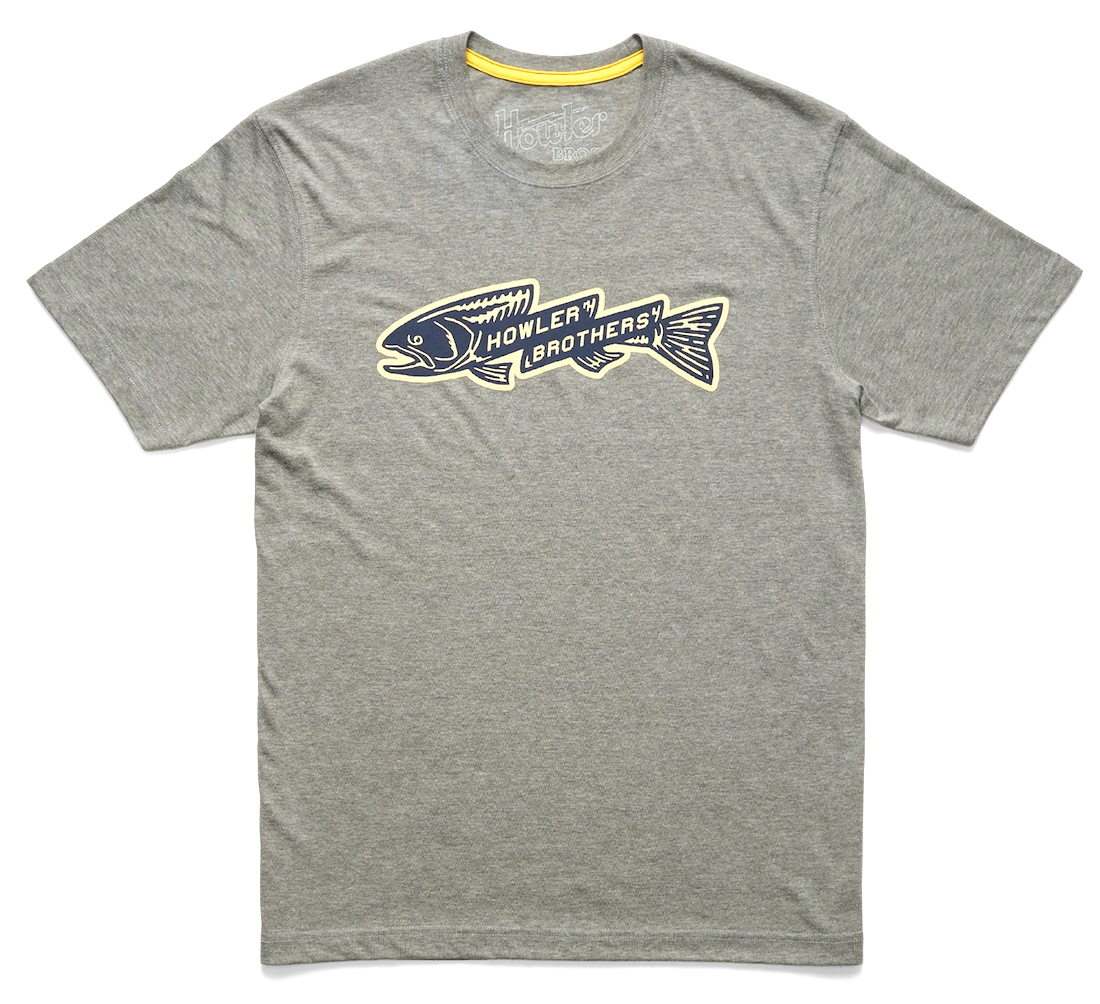 Howler Brothers T-shirt Trout Bolt - Gris Athletic Heather