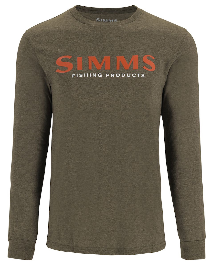 Simms Logo Shirt LS - T-shirt à manches longues Loden Heather