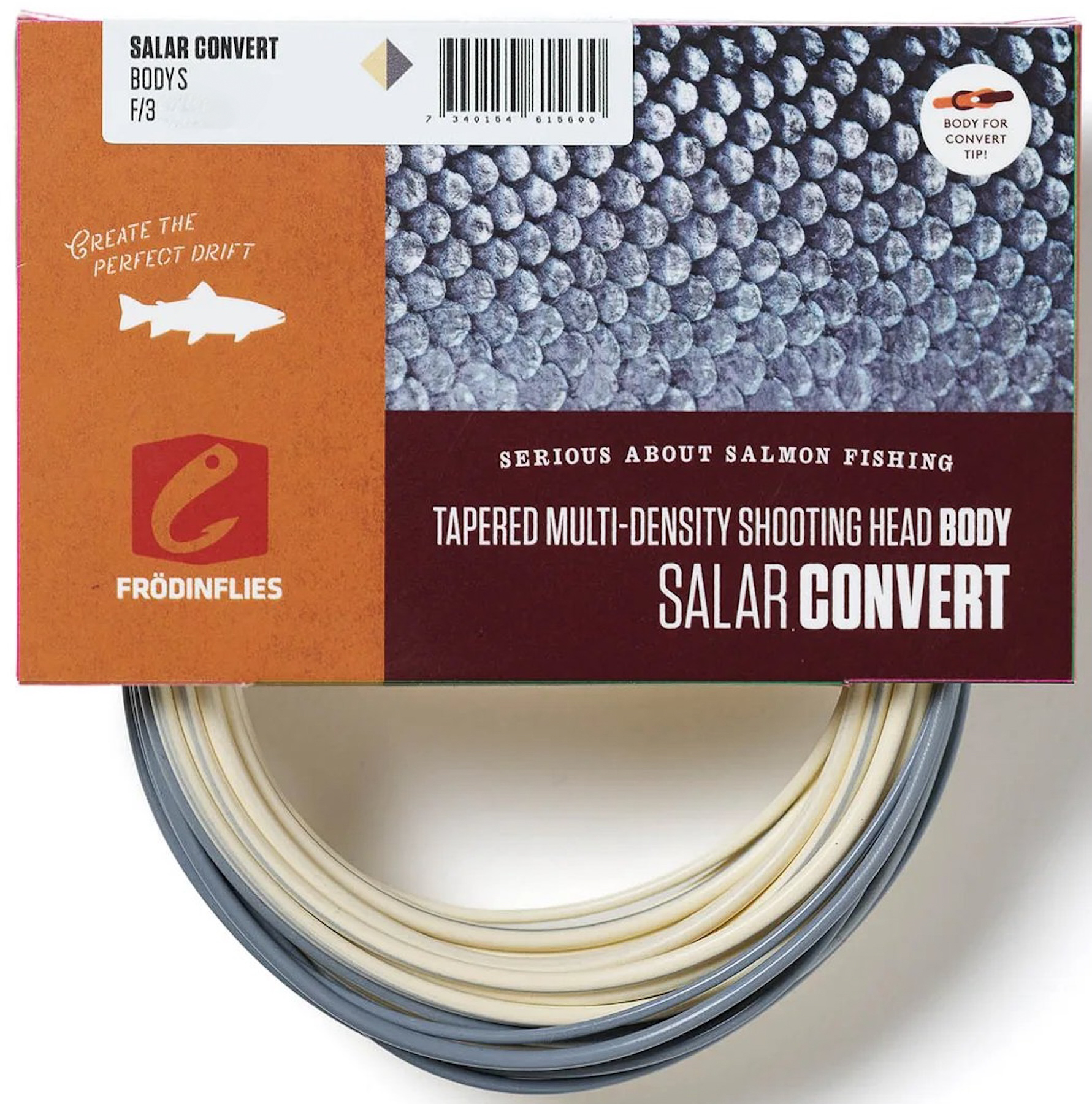 Frödin Salar Convert Short Spey Singlehand Shooting Head Floating-Sink3 Tête de tir