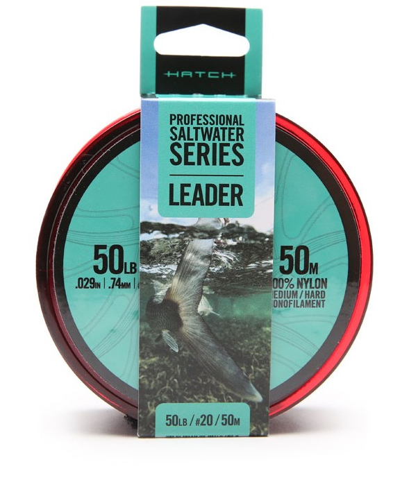 Bas de ligne Hatch Professional Saltwater Series Med/Hard Monofilament Leader
