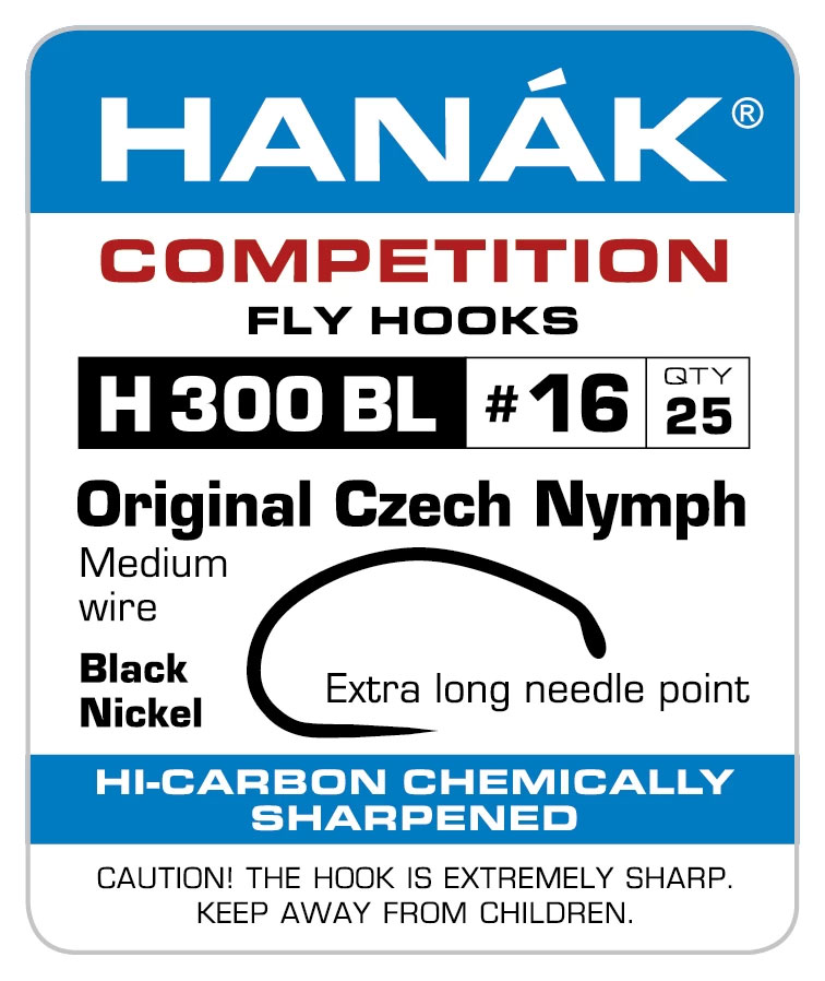 Hanak H 300 BL Original Czech Nymphes Hameçon