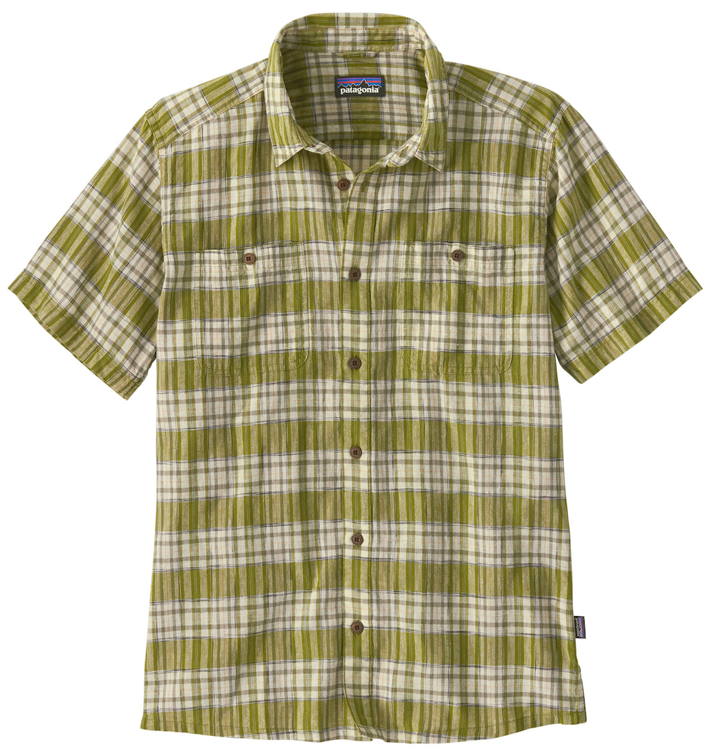 Patagonia M's Back Step Shirt SLGR - Sunlight : Graze Green