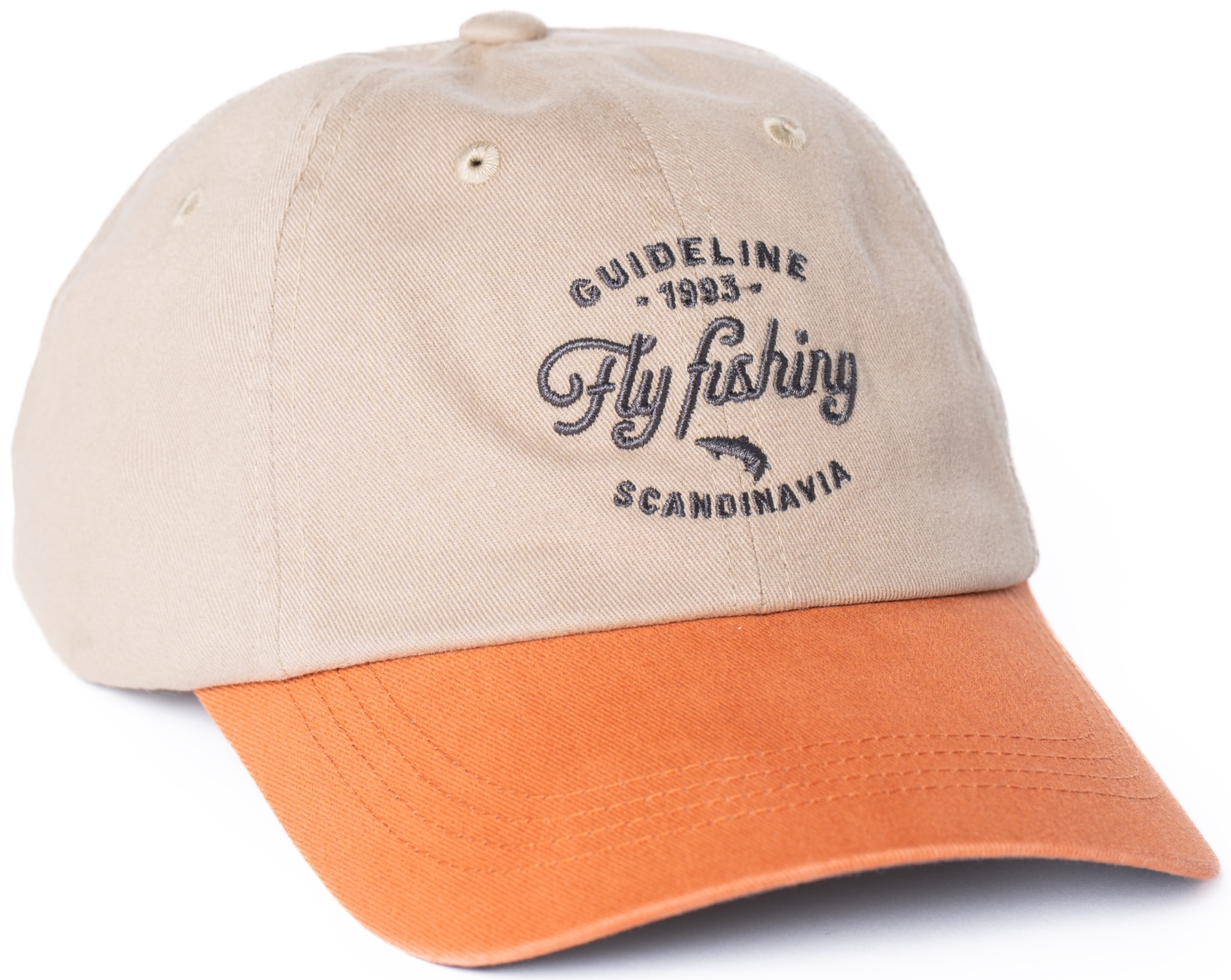 Guideline Fly Fishing Cap - Kaki/Pumpkin