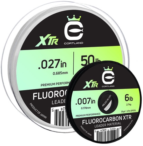 Cortland Saltwater Fluorocarbone XTR Crystal Clear Tippet - Bas de ligne 30 yds