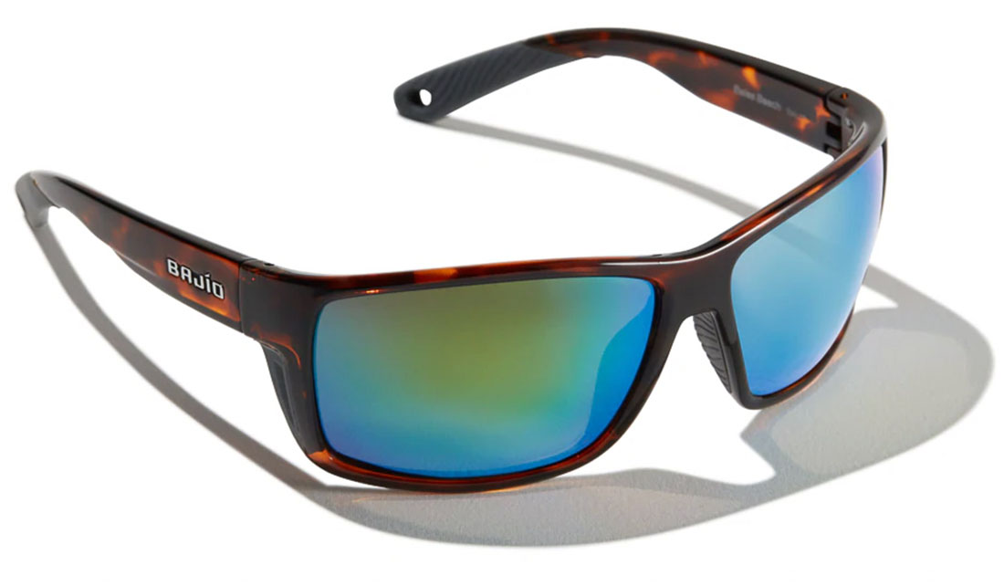 Bajio Lunettes polarisantes Bales Beach - Dark Tort Gloss (Green Mirror Glass)