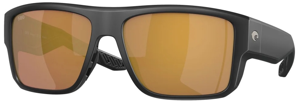 Costa lunettes polarisantes Taxman Matte Black (Gold Mirror 580G)