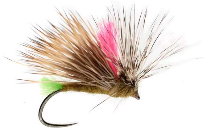 Fulling Mill Tactical Dry Flies Olsen's Front End Loader Caddis Tan Barbless Mouche sèche