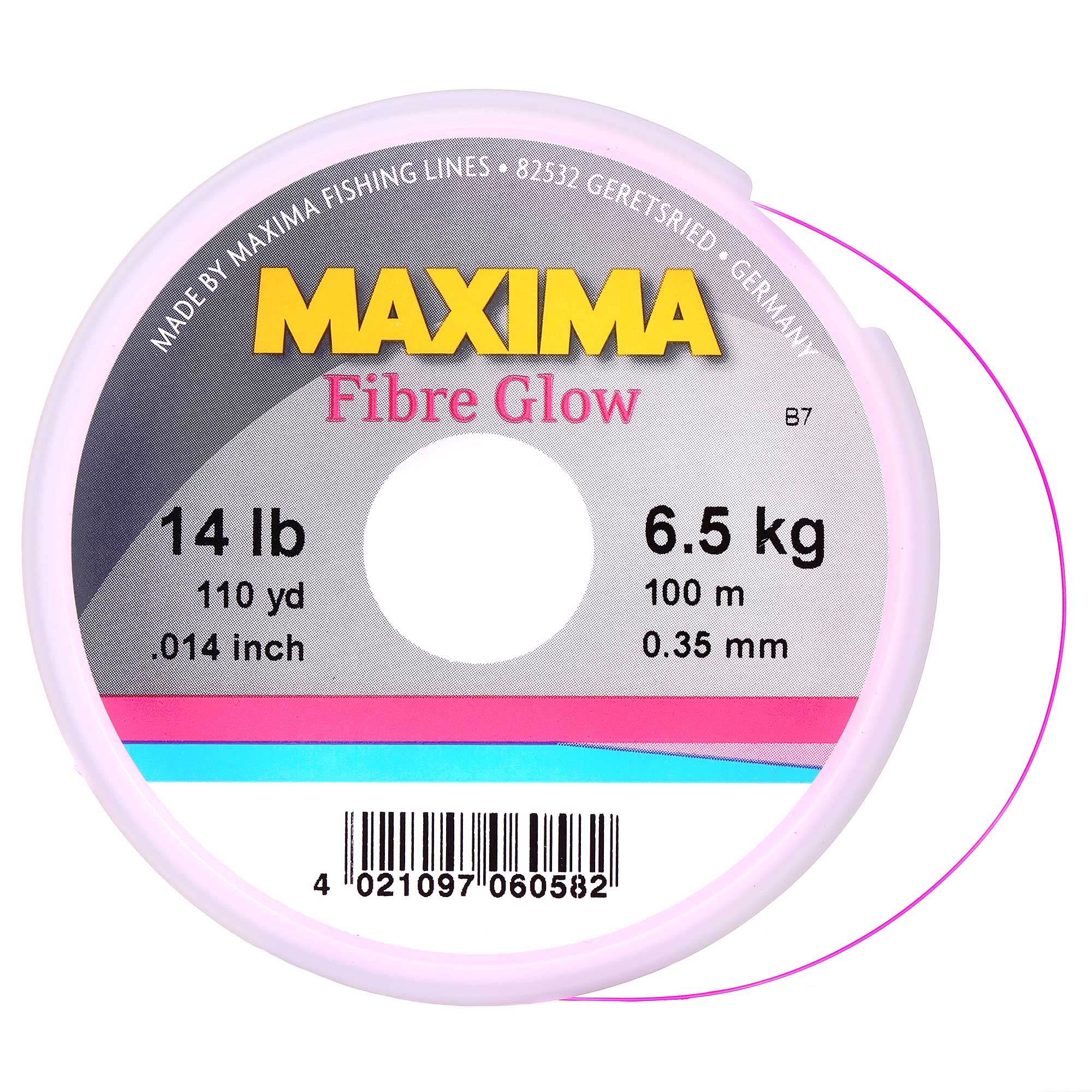 Maxima Fibre Glow Mono Euro Nymph Indicator LineBobine de 100m