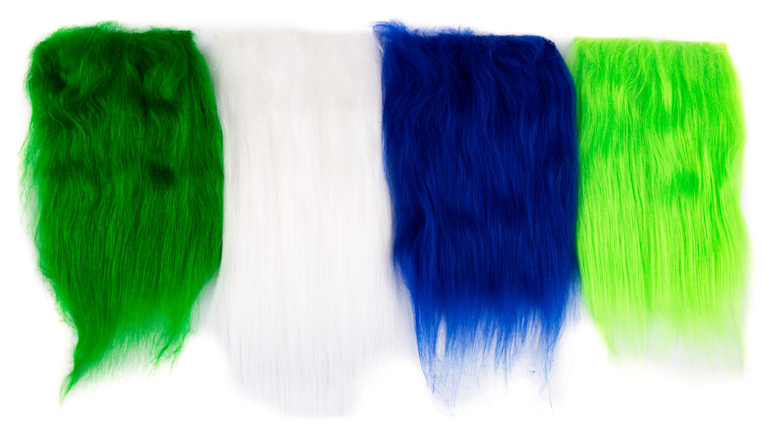 white/chartreuse/dark green/royal blue