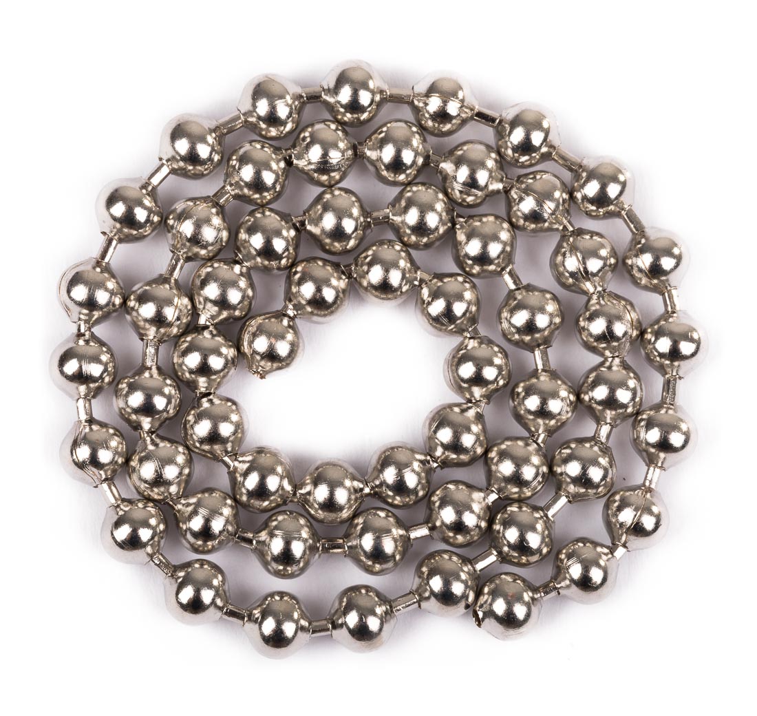 Hareline Stainless Steel Bead Chain Eyes yeux de chaîne à billes inoxydables
