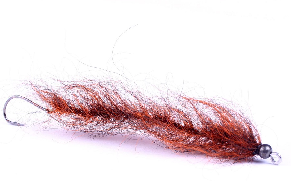 Guideline Mouche à truite de mer - Borstemark hot orange/black