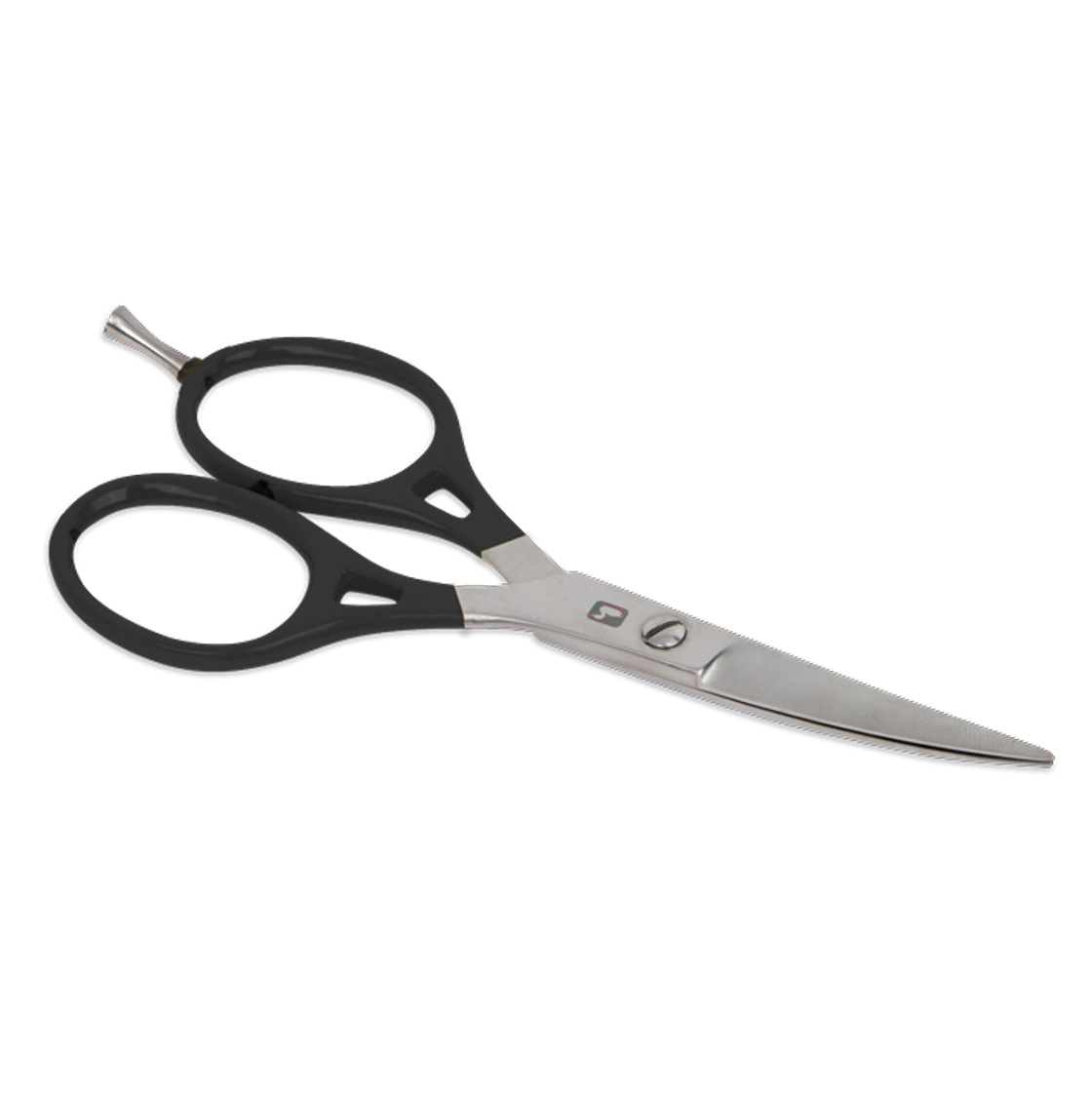 Loon Ergo Prime Curved Shears with Precision Peg ciseaux noir