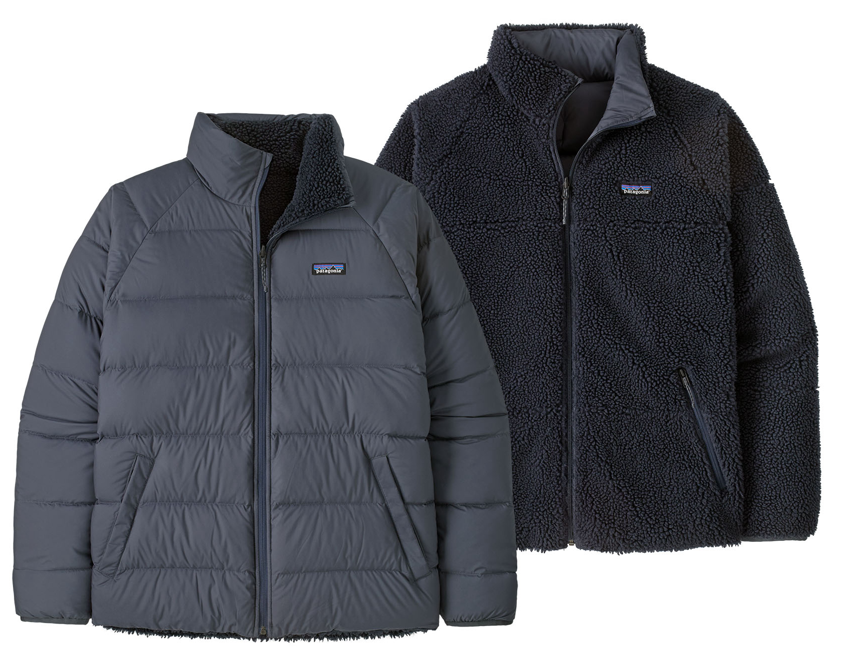 Patagonia Veste Réversible Down Silent SMDB - Smolder Blue
