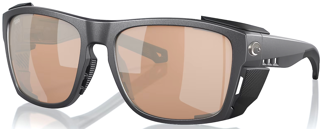 Costa Lunettes polarisantes King Tide 6 #XL Black (Copper Silver Mirror 580G)