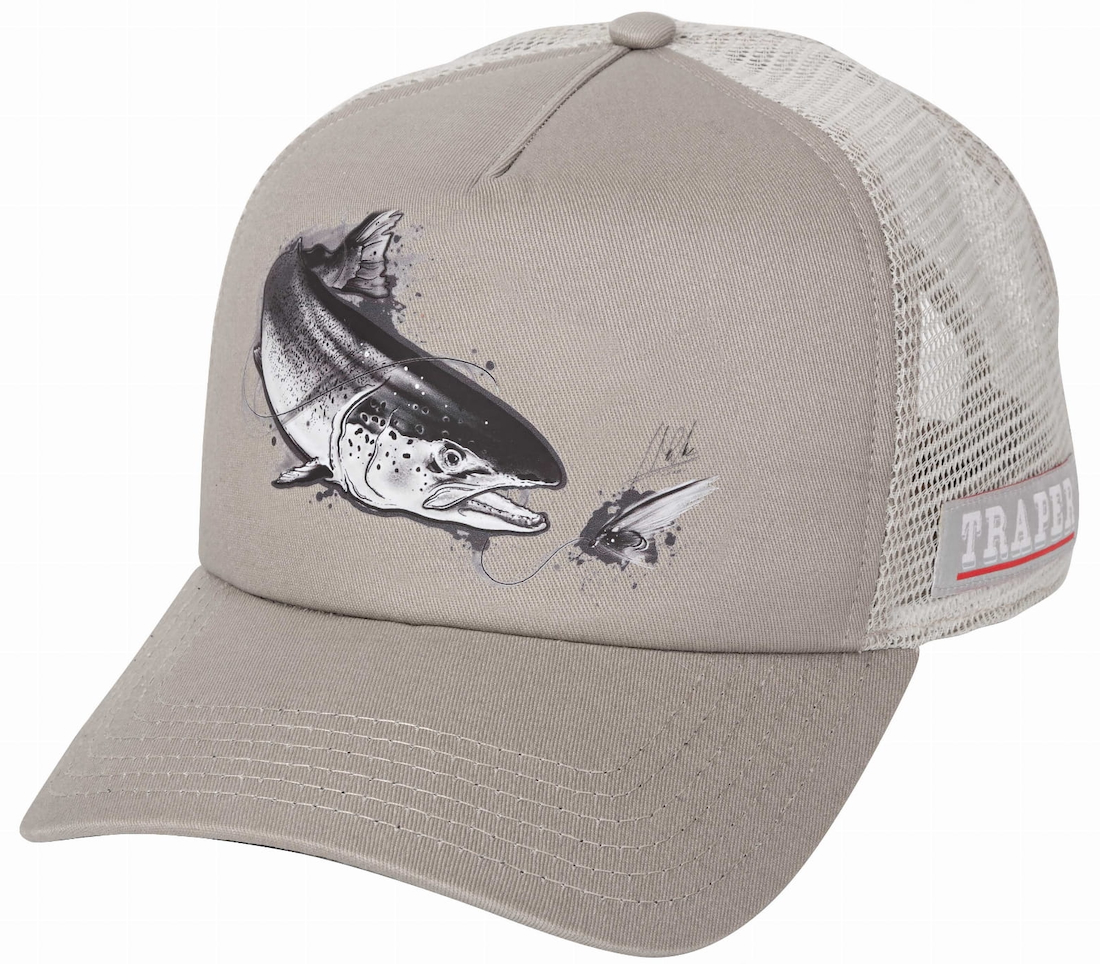 Traper Art Cap Salmon grey Hat Casquette