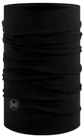 Buff® Merino Midweight Neckwarmer Solid Black Foulard tubulaire