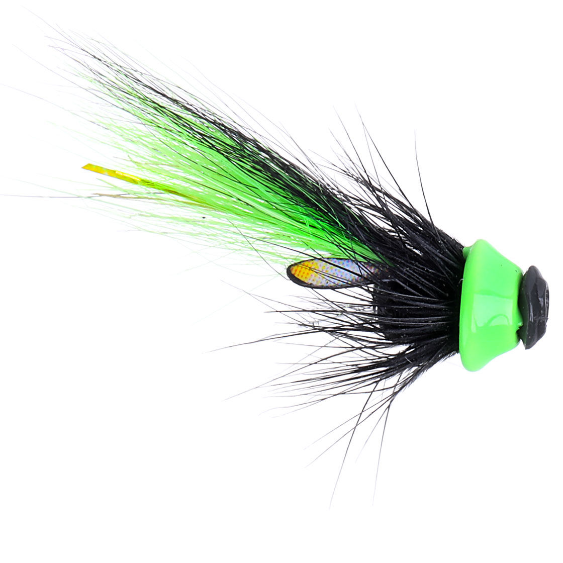Frödin Flies Mouche tubulaire Icelandic Nano Series - Black Green Helmet