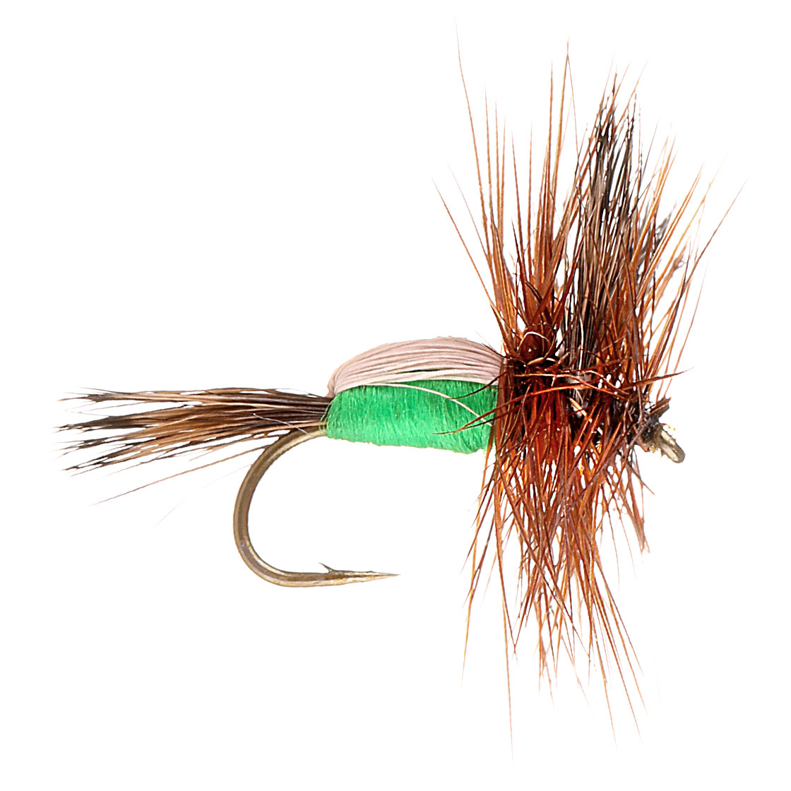 Kami Flies Mouche sèche - Humpy Green
