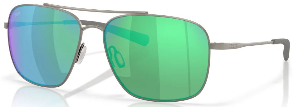 Costa Lunettes polarisantes Canaveral Brushed Gunmetal (Green Mirror 580G)